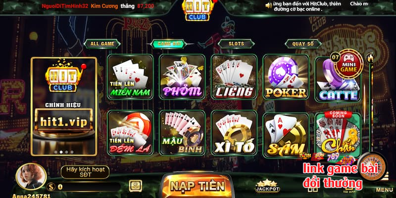 Cổng game cung cấp nhiều trò chơi hấp dẫn