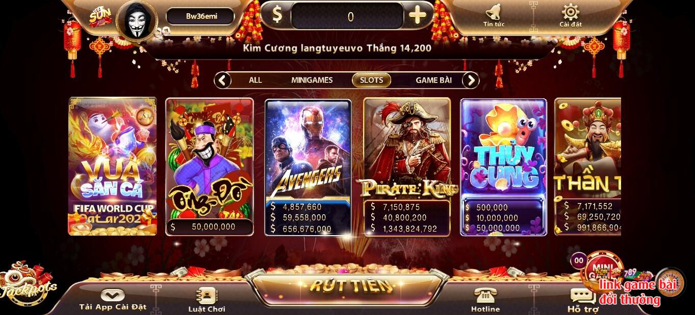 Game slot nổ hũ có nhiều tựa game đặc sắc, đảm bảo sự thích thú cho người chơi