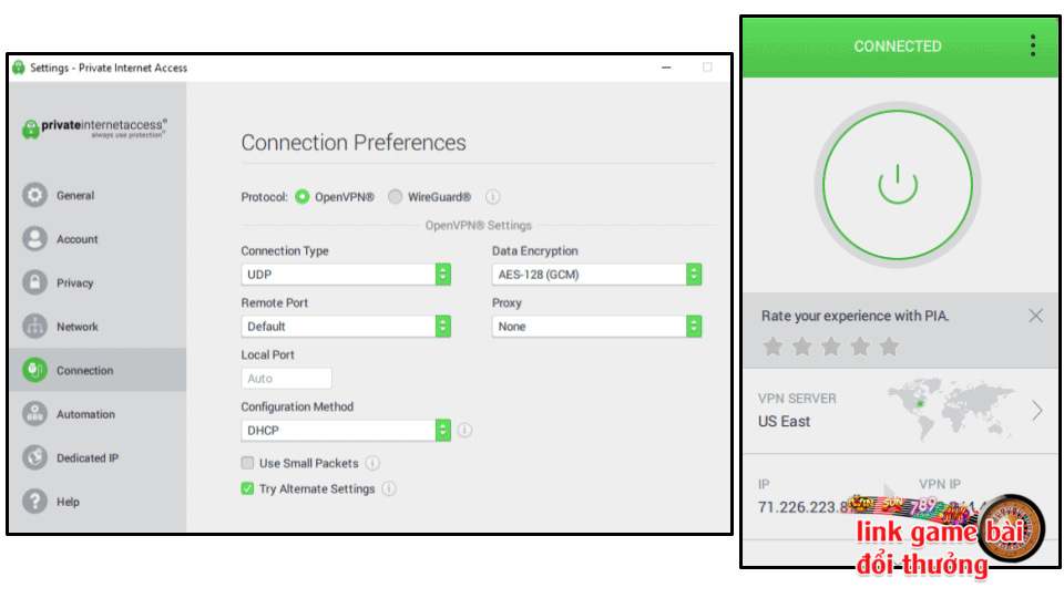 Cách fake IP bằng Privarte Internet Access (PIA) chi tiết